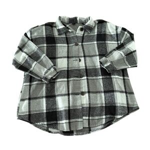 Black and White Plaid Shacket